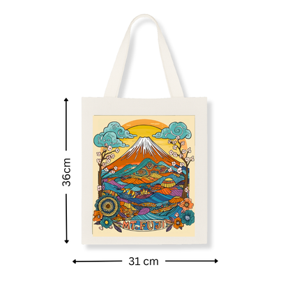 富士山キャンバストートバッグ | インド製