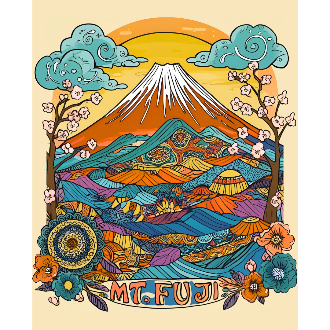 富士山キャンバストートバッグ | インド製