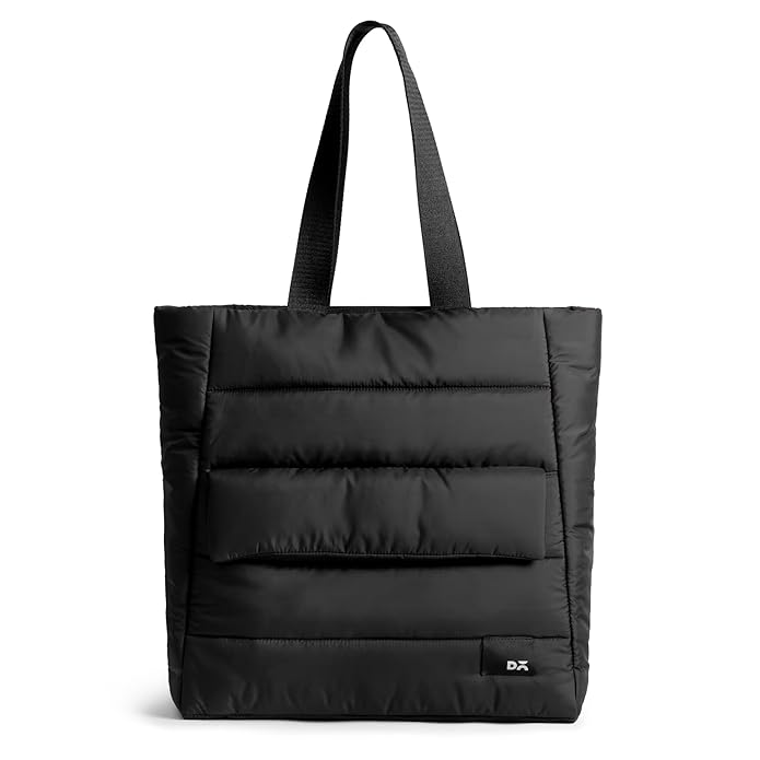 DailyObjects イディル トートバッグ（女性向け）｜柔らかな手触りで撥水性のあるポリエステル素材を使用｜内側にはポリフィルクッション入り｜14インチまでのノートパソコンを収納可能