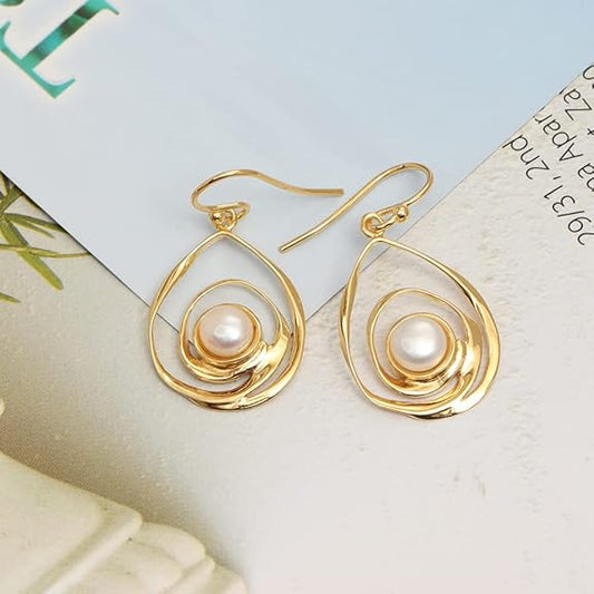 女性と女の子のための925スターリングシルバー BIS刻印付きドロップダングルピアス