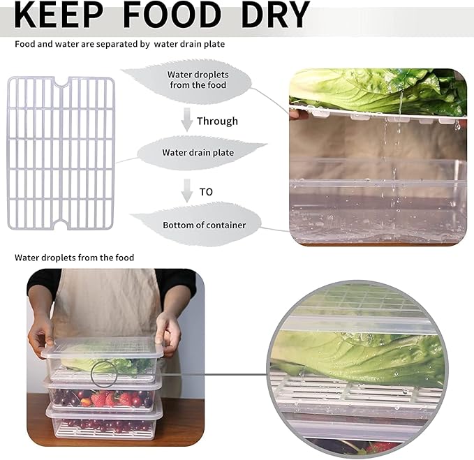 （2500ml×10個セット) | 密閉プラスチック保存容器セット｜キッチン用パントリーオーガナイザー・キッチンアクセサリー・冷蔵庫収納ボックス｜漏れ防止・耐久性・省スペース設計