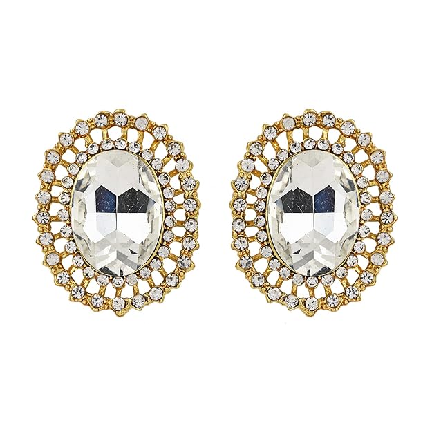 18K ゴールドメッキパールチョーカーネックレスジュエリーセット | 5層パール紐 | インド風 | インドアクセサリー