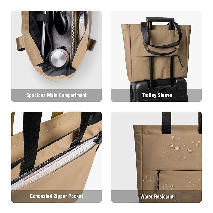 DailyObjects ピボット クラシック トートバッグ（レディース）｜13/14/15インチ ノートPC・MacBook Pro／Air 対応｜軽量｜スタイリッシュ｜通勤・日常使い・旅行向け｜整理ポケット付き｜ショルダーバッグ