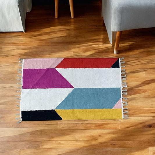 多用途ラグ 50×80cm｜玄関マット・フロアマット・ガーデンマット・プージャアサン・キッズプレイマット｜屋内外用、丈夫で軽量