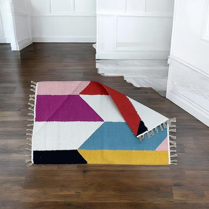 多用途ラグ 50×80cm｜玄関マット・フロアマット・ガーデンマット・プージャアサン・キッズプレイマット｜屋内外用、丈夫で軽量
