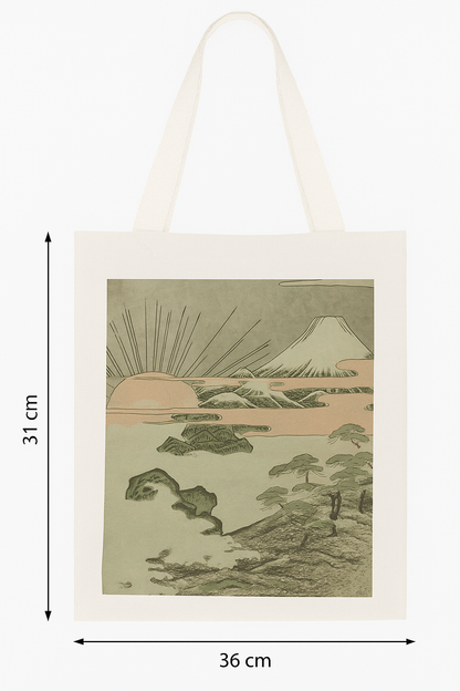 富士山アートキャンバストートバッグ｜インド製 | インド製