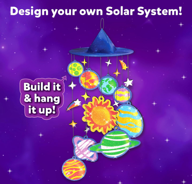 Skillmatics ホイルファンソーラーシステム - 子供用宇宙アート＆クラフトキット 散らからない楽しさ クリエイティブアクティビティ DIYデコレーション 4歳、5歳、6歳、7歳、8歳、9歳、10歳、11歳、12歳の男の子と女の子へのギフト