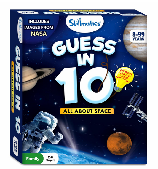 Skillmatics Guess in 10 NASA Spaceは、カードゲーム、知育玩具、旅行ゲームが好きな男の子、女の子、子供、家族に最適で、8歳、9歳、10歳以上のギフトです。