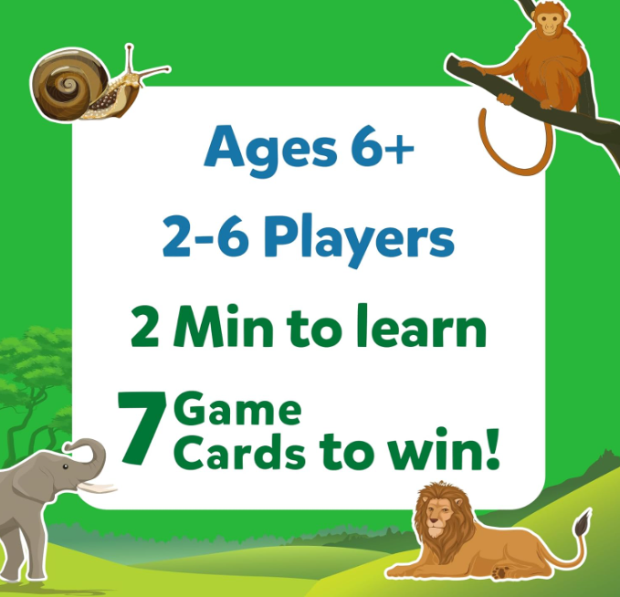 Skillmatics Guess in 10 Animal Kingdomは、動物カードゲーム、トリビア、旅行ゲームが好きな男の子、女の子、子供、ティーン、大人に最適で、6歳、7歳、8歳、9歳、10歳以上のギフトです。