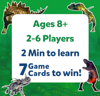 Skillmatics 10種類の恐竜当てゲーム。カードゲーム、おもちゃ、旅行ゲームが好きな男の子、女の子、お子様、ご家族に最適です。8歳、9歳、10歳以上のお子様へのギフトです。