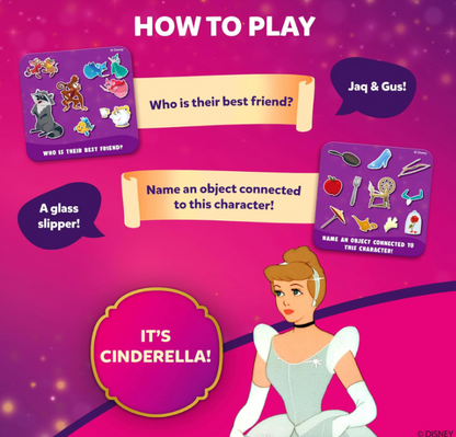 Skillmatics Guess in 10 ジュニア ディズニープリンセス キッズ、女の子、カードゲームやボードゲームが大好きな男の子向け シンデレラ、アリエル、ジャスミン 3歳、4歳、5歳、6歳へのギフト、旅行に便利