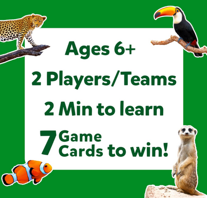 Skillmatics 10種類の動物の絵からヒントを当てよう。カードゲーム、教育ゲーム、ボードゲームが好きな男の子、女の子、お子様、ご家族に最適です。6歳、7歳、8歳、9歳以上のお子様へのギフト。