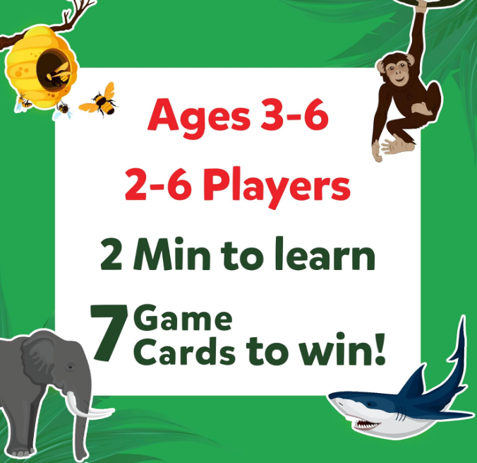 Skillmatics Guess in 10 ジュニアワールドオブアニマルズ、ボードゲーム、カードゲーム、知育玩具、旅行ゲームが好きな子供、男の子、女の子へのギフト、3歳、4歳、5歳、6歳向け