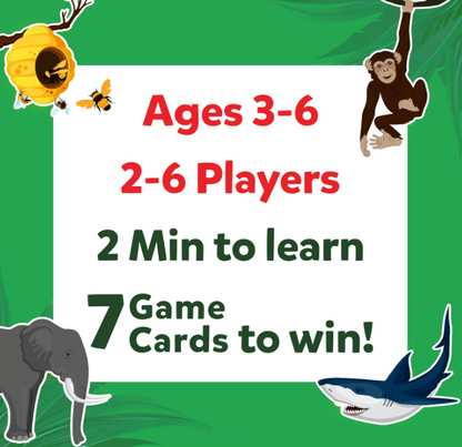 Skillmatics Guess in 10 ジュニアワールドオブアニマルズ、ボードゲーム、カードゲーム、知育玩具、旅行ゲームが好きな子供、男の子、女の子へのギフト、3歳、4歳、5歳、6歳向け