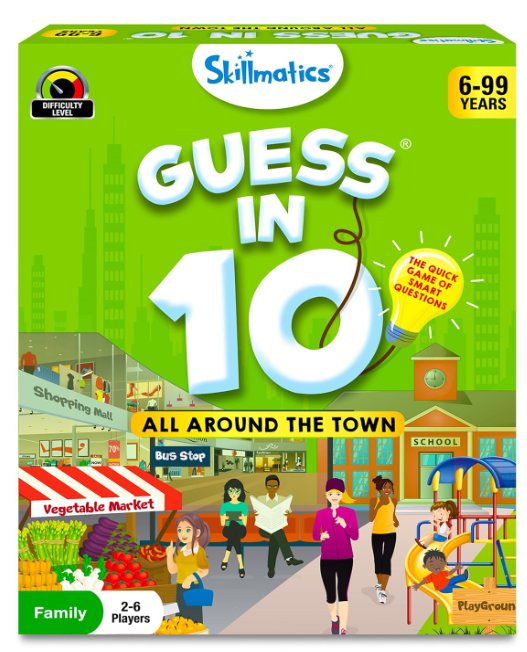 Skillmatics Guess in 10 Around Townは、カードゲームやボードゲームが好きな男の子、女の子、子供、家族に最適で、旅行にも便利。6歳、7歳、8歳、9歳以上のお子様へのギフトにも最適です。