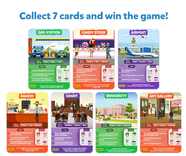 Skillmatics Guess in 10 Around Townは、カードゲームやボードゲームが好きな男の子、女の子、子供、家族に最適で、旅行にも便利。6歳、7歳、8歳、9歳以上のお子様へのギフトにも最適です。
