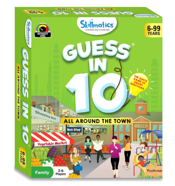 Skillmatics Guess in 10 Around Townは、カードゲームやボードゲームが好きな男の子、女の子、子供、家族に最適で、旅行にも便利。6歳、7歳、8歳、9歳以上のお子様へのギフトにも最適です。