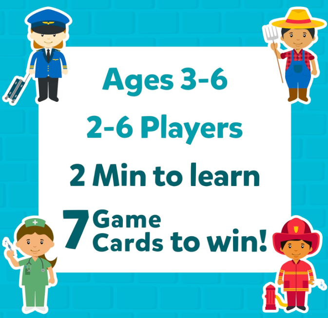 Skillmatics Guess in 10 ジュニアコミュニティヘルパー。カードゲーム、ボードゲーム、知育玩具が大好きな男の子、女の子、ご家族に最適です。旅行にも便利。3歳、4歳、5歳、6歳へのギフトにも最適です。