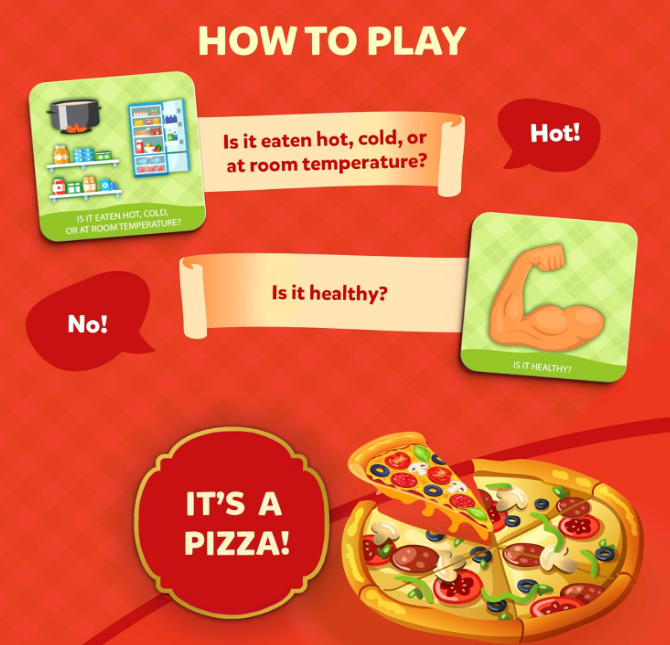 Skillmatics カードゲーム - 10種類の食べ物を当てよう！賢い質問で答えるクイックゲーム。3～6歳向けのギフトと楽しい学習コンテンツ。