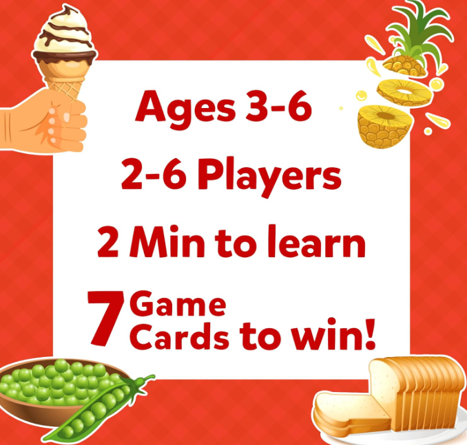 Skillmatics カードゲーム - 10種類の食べ物を当てよう！賢い質問で答えるクイックゲーム。3～6歳向けのギフトと楽しい学習コンテンツ。