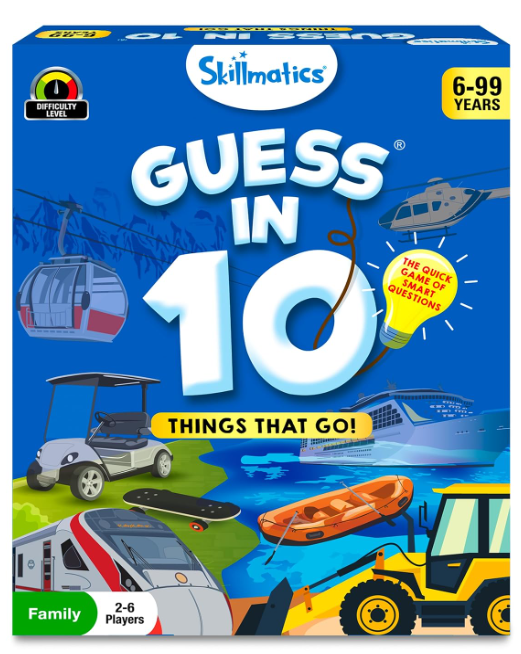 Skillmatics 10個の当てっこゲーム。男の子、女の子、カードゲーム、知育玩具、ボードゲームが好きなお子様に最適。6歳、7歳、8歳、9歳へのギフト。