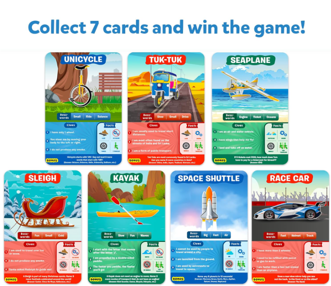 Skillmatics 10個の当てっこゲーム。男の子、女の子、カードゲーム、知育玩具、ボードゲームが好きなお子様に最適。6歳、7歳、8歳、9歳へのギフト。