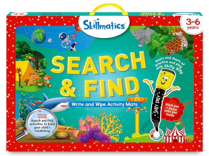Skillmatics 検索と発見教育アクティビティ - 再利用可能な就学前学習ゲーム。おもちゃ、アート、クラフトが好きな幼児や子供に最適。語彙力を養い、3歳、4歳、5歳、6歳へのギフト。