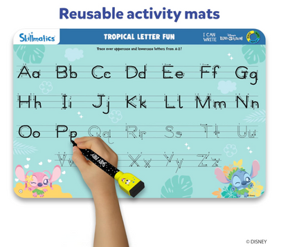 Skillmatics I Can Write ディズニーのリロ＆スティッチ - 再利用可能な就学前学習アクティビティ、教育玩具＆ゲーム、新学期用品、学生、子供、幼児（3、4、5、6歳）、マルチカラー