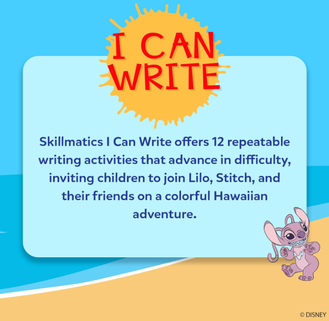 Skillmatics I Can Write ディズニーのリロ＆スティッチ - 再利用可能な就学前学習アクティビティ、教育玩具＆ゲーム、新学期用品、学生、子供、幼児（3、4、5、6歳）、マルチカラー
