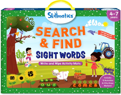 Skillmatics 視覚単語検索教育ゲーム - 再利用可能な就学前学習アクティビティ。おもちゃが大好きな幼児や子供に最適。語彙力を養い、4歳、5歳、6歳、7歳へのギフト。