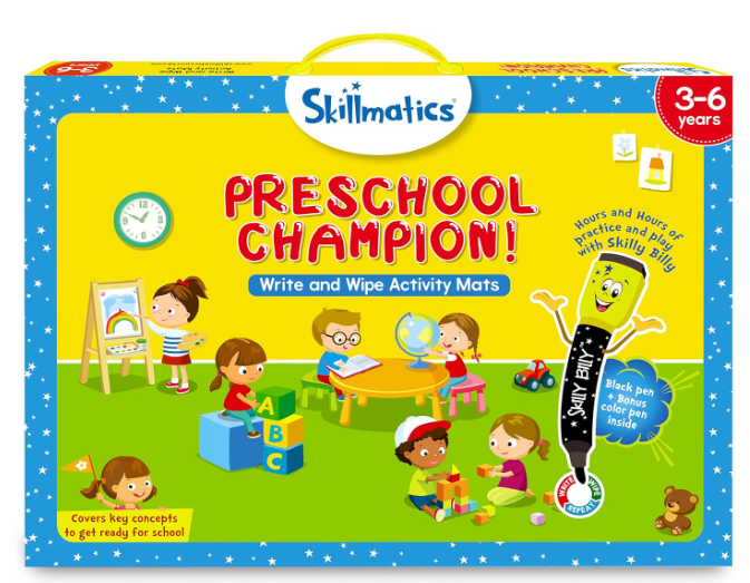 Skillmatics 教育ゲーム - 幼稚園チャンピオン、幼稚園の子供や幼児向けの学習アクティビティ、学校/教室用品、3歳、4歳、5歳、6歳の男の子と女の子へのギフト、マルチカラー