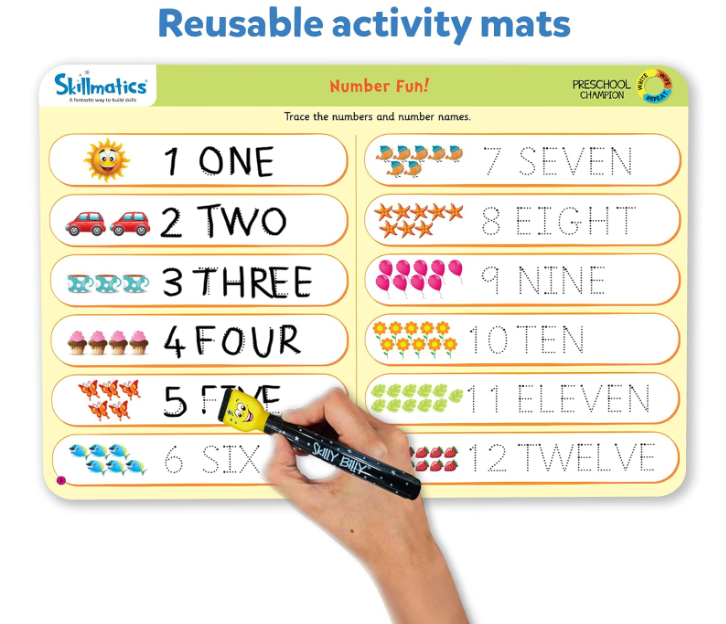 Skillmatics 教育ゲーム - 幼稚園チャンピオン、幼稚園の子供や幼児向けの学習アクティビティ、学校/教室用品、3歳、4歳、5歳、6歳の男の子と女の子へのギフト、マルチカラー