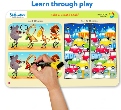 Skillmatics 教育ゲーム - 幼稚園チャンピオン、幼稚園の子供や幼児向けの学習アクティビティ、学校/教室用品、3歳、4歳、5歳、6歳の男の子と女の子へのギフト、マルチカラー