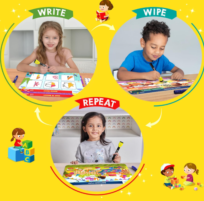 Skillmatics 教育ゲーム - 幼稚園チャンピオン、幼稚園の子供や幼児向けの学習アクティビティ、学校/教室用品、3歳、4歳、5歳、6歳の男の子と女の子へのギフト、マルチカラー