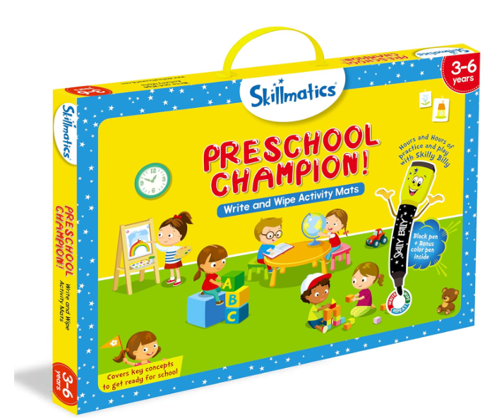 Skillmatics 教育ゲーム - 幼稚園チャンピオン、幼稚園の子供や幼児向けの学習アクティビティ、学校/教室用品、3歳、4歳、5歳、6歳の男の子と女の子へのギフト、マルチカラー