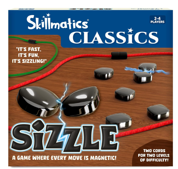 Skillmatics Sizzle - クラシックな磁気吸引ゲーム、戦略＆旅行ゲーム、磁気ゲーム、家族でのゲームナイトに最適、15歳以上のティーン＆大人へのギフト、2～4人用