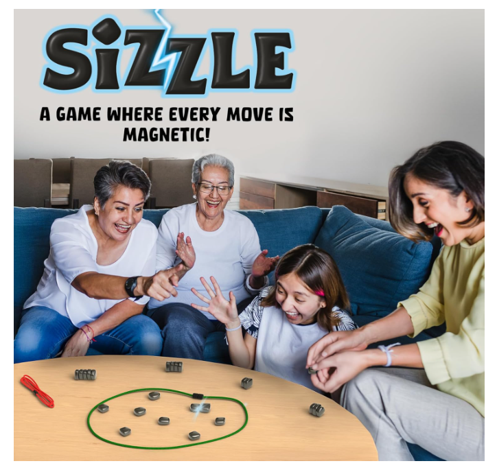Skillmatics Sizzle - クラシックな磁気吸引ゲーム、戦略＆旅行ゲーム、磁気ゲーム、家族でのゲームナイトに最適、15歳以上のティーン＆大人へのギフト、2～4人用
