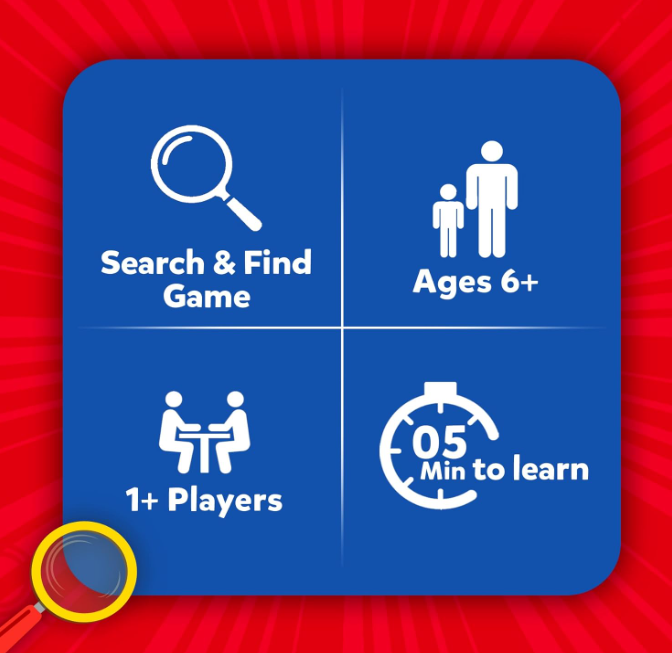 Skillmatics ボード＆カードゲーム - Found It、子供、大人、家族向けの宝探しゲーム、教育的、楽しい、6、7、8、9歳以上のお子様へのギフト