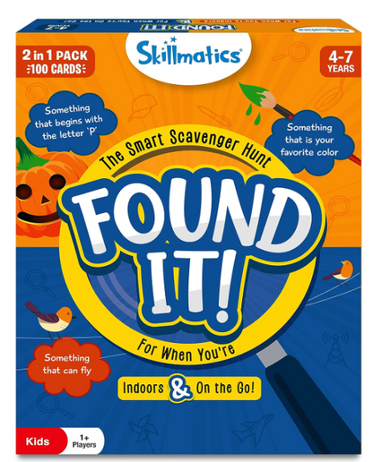 Skillmatics 屋内・旅行用 宝探しカードゲーム - Found It 学習玩具 教育的 お子様、男の子、女の子、ご家族へのギフト 4歳、5歳、6歳、7歳向け 自宅、学校、プレイデートに最適