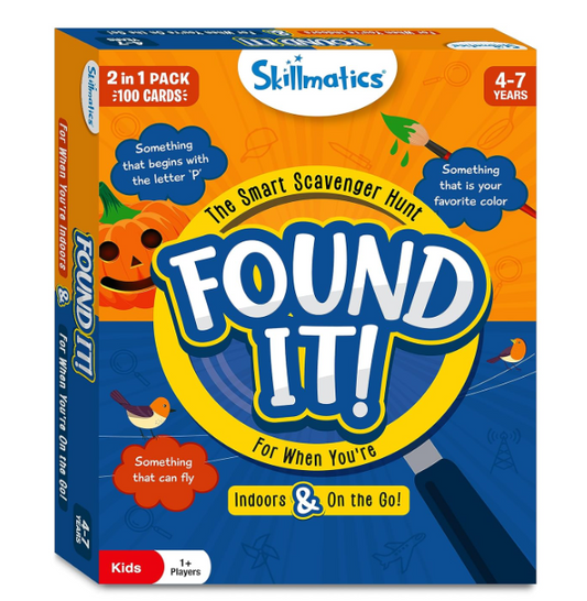 Skillmatics 屋内・旅行用 宝探しカードゲーム - Found It 学習玩具 教育的 お子様、男の子、女の子、ご家族へのギフト 4歳、5歳、6歳、7歳向け 自宅、学校、プレイデートに最適
