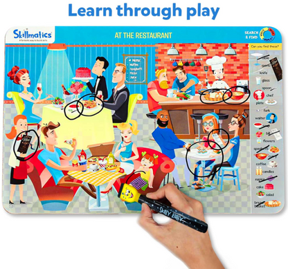 Skillmatics 検索と発見教育アクティビティ - 再利用可能な就学前学習ゲーム。おもちゃ、アート、クラフトが好きな幼児や子供に最適。語彙力を養い、3歳、4歳、5歳、6歳へのギフト。