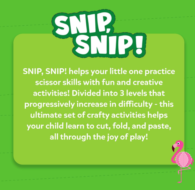 Skillmatics ペーパーシザーアクティビティブック Snip Snip 未就学児向け25の楽しい切り取り＆クリエイティブアクティビティ 子供に安全なハサミ2本付き 3歳、4歳、5歳、6歳、7歳児向け 細かい運動能力育成クラフトキット マルチカラー