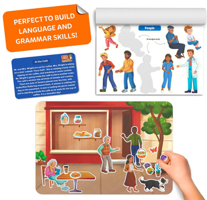 Skillmatics アクティビティキット - クリエイティブなストーリーテリングとスキル構築、150枚以上の再利用可能なステッカー付き、教育的、散らからない楽しい、幼稚園・保育園のおもちゃ、3歳、4歳、5歳、6歳、7歳のお子様へのギフト