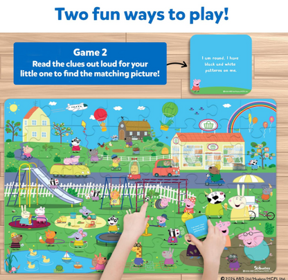Skillmatics Piece & Play パズル（水中の生きもの）は、2×3フィートの巨大パズルとゲームが一体になった知育玩具です。48ピースの大きくて扱いやすいパズルで楽しく組み立て、2種類のさがし遊びで水中生物について学べます。3〜7歳の子どもへのギフトに最適です。