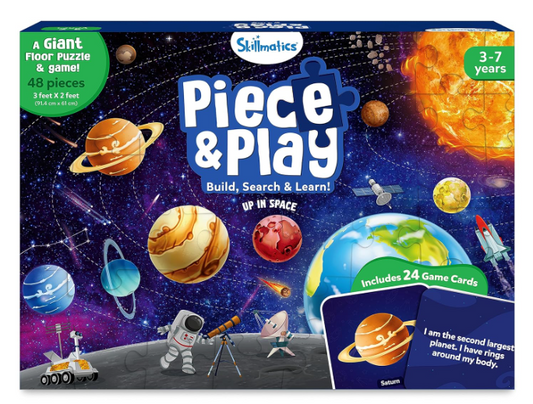 Skillmatics フロアパズル＆ゲーム - ピース＆プレイスペース、ジグソーパズル＆幼児向けパズル、知育玩具、3歳、4歳、5歳、6歳、7歳の男の子＆女の子へのギフト（48ピース、2 x 3フィート）